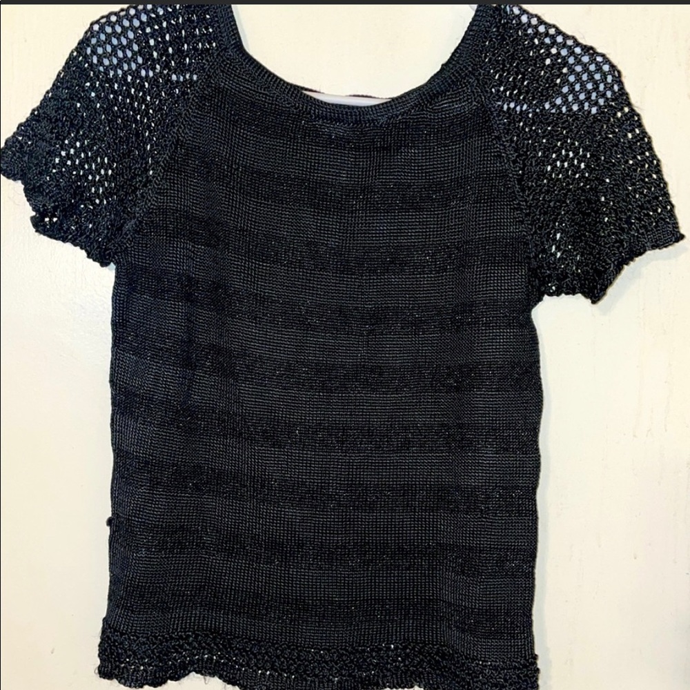 Black Knit Top